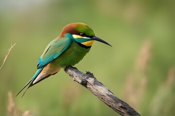 eater bee landing bird flying green wing beak background colourful blue animal wild wildlife freedom