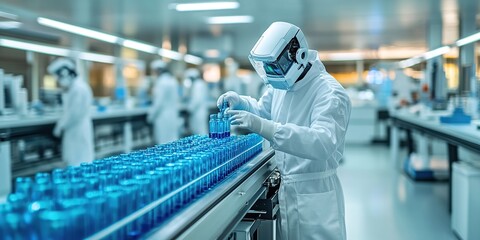 Poster - Scientist Working in a Pharmaceutical Laboratory