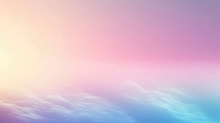 Poster - A serene gradient background featuring soft pastel colors, blending beautifully to create a calming atmosphere for various uses.