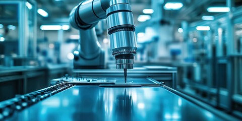 Poster - Precision Robotic Arm in a High-Tech Manufacturing Environment