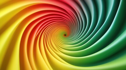 Wall Mural - Abstract Colorful Swirling Tunnel