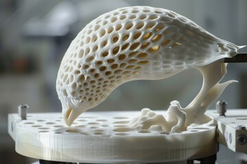 Poster - Advanced 3D printer crafting innovative products, leading the way in modern manufacturing techniques, Digital printing innovations, AI generated