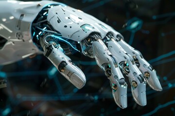 Poster - Cybernetic implants and enhancements, AI generated