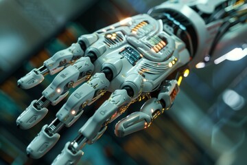 Poster - Cybernetic implants and enhancements, AI generated