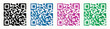 © Koltikova - Vector illustration of QR code icon. Set of QR codes.