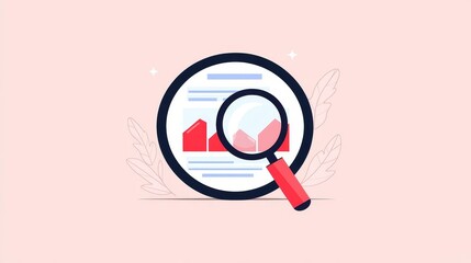 SEO strategy, competitive analysis, flat design illustration