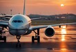 © sandra - airport sunset ready airplanes take aeroplane aerodrome plane travel sky jet transportation engine aviation air sun technology aircraft business runway departure terminal airline arrival