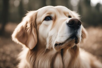 Wall Mural - golden isolated retriever white portrait background dog labrador adorable big animal breed canino doggy domestic friends mammal obedient pedigree pet purebred studio brown friendly clever tenacious