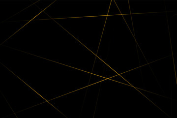 Abstract black with gold lines, triangles background modern design. Vector illustration EPS 10.