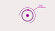 © Amina - 3% circle loading icon Infographics background illustration.