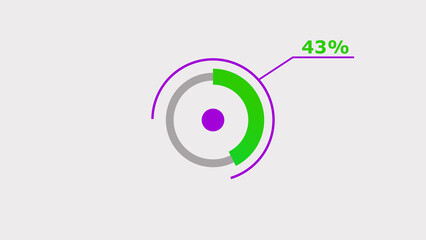 Wall Mural - 7443background. abstract storage pie chart background illustration.