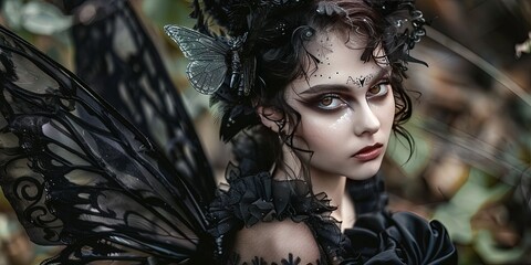 Wall Mural - goth fairy