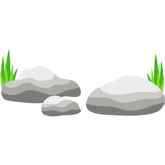 Sticker - Rock and Grass
