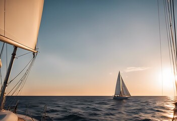 yacht white sunset s sailing baltic view bow deck sails latvia sea sailboat ocean boat nautical close winch yachting marin sail detail wave boating blue knot