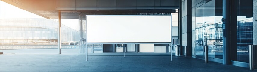 Poster - Blank Billboard in Modern Architecture