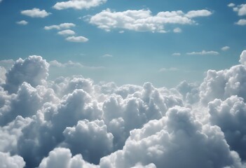 Wall Mural - heaven weather clouds cloudscape sky white scenic cumulus space skies clear overcast closeup backgro