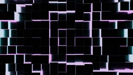 Poster - An Abstract Geometric Background Featuring Neon Hues Alongside Dark Tones for Visual Interest. Design