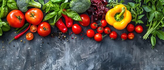 Wall Mural - Healthy food and salad