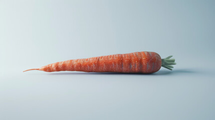 Wall Mural - A whole carrot isolated on white