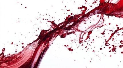 Poster - Brown liquid splash against white background.