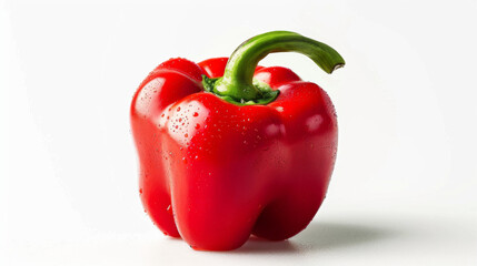 Wall Mural - A whole bell pepper isolated on white