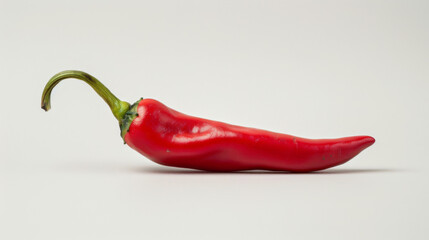 Wall Mural - A whole chili pepper isolated on white