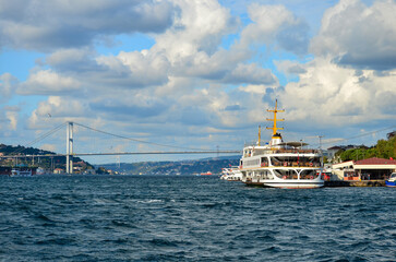 view of the bosphorus strait, istanbul