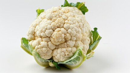 Wall Mural - A whole cauliflower isolated on white