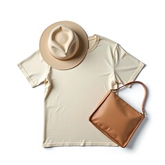 Wall Mural - hat, bag  and t-shirt