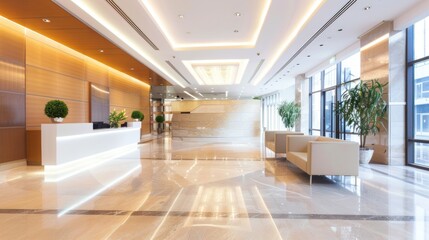 Wall Mural - Modern Office Lobby Interior Design