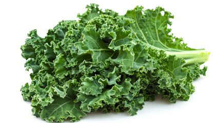 Wall Mural - A whole kale isolated on white