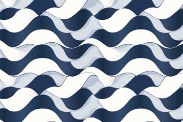 Aufkleber - A blue and white wave pattern on a white background