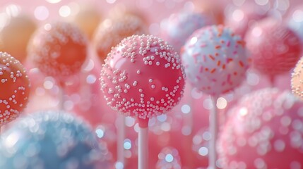 Wall Mural - Sweet and Delectable Cake Pops