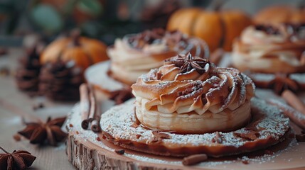 Sticker - Delicious Pastry with Cinnamon and Star Anise