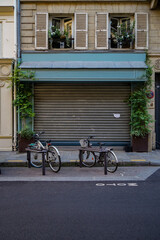 Wall Mural - old vintage french boutique facade