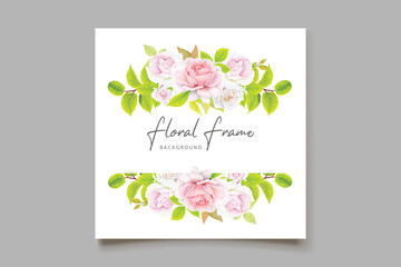 Wall Mural - floral wedding and card design