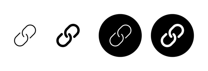 Poster - External link symbol icon vector. Link icon isolated on white background. Link vector icon. Hyperlink chain symbol