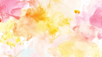 Aufkleber - This gentle blend of soft pastel flowers creating a serene, abstract visual experience.