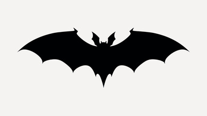 Sticker - Silhouette bat symbol vector design