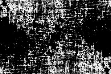 Wall Mural - Distressed overlay texture of weaving fabric, cloth knitted. Grunge black and white abstract monochrome background.