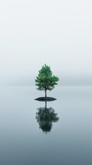Wall Mural - sustainability conceptual image, minimalist, beautiful, centered,