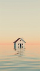 Wall Mural - house conceptual image, minimalist, beautiful, centered,