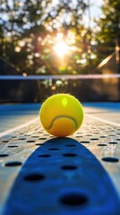 Wall Mural - pickleball conceptual image, minimalist, beautiful, centered,