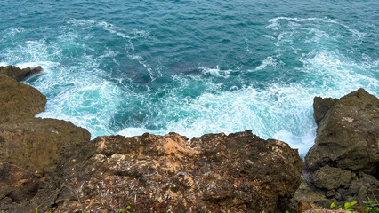 The rocks and the sea