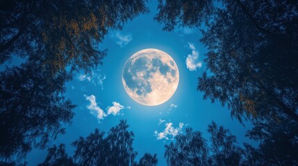 full moon night