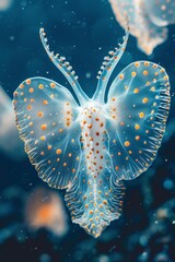 Canvas Print - A beautiful and unique underwater creature. AI.