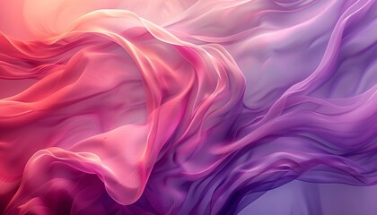 Aufkleber - Abstract background of pink and purple flowing fabric