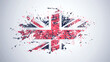 © Hoody Baba - Grunge art United Kingdom flag british country symbol national patriotism england great britain