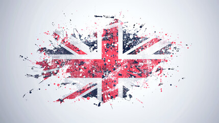 Grunge art United Kingdom flag british country symbol national patriotism england great britain