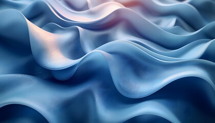 Aufkleber - Abstract blue waves